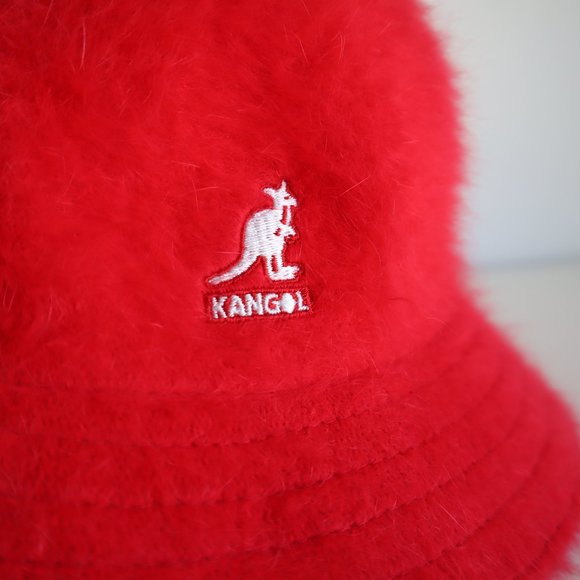 NWT Kangol Furgora Casual Scarlet Red Unisex Bucket Hat, Size Medium - Picture 4 of 10